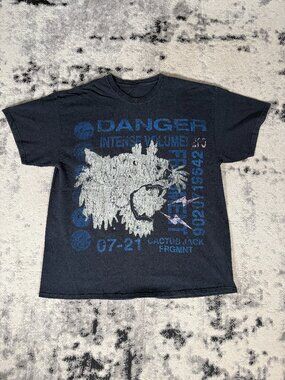 Travis Scott Cactus Jack From Fragment Danger T-Shirt